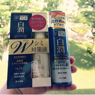 combo serum + nước hoa hồng dưỡng trắng hadalabo nội địa nhật