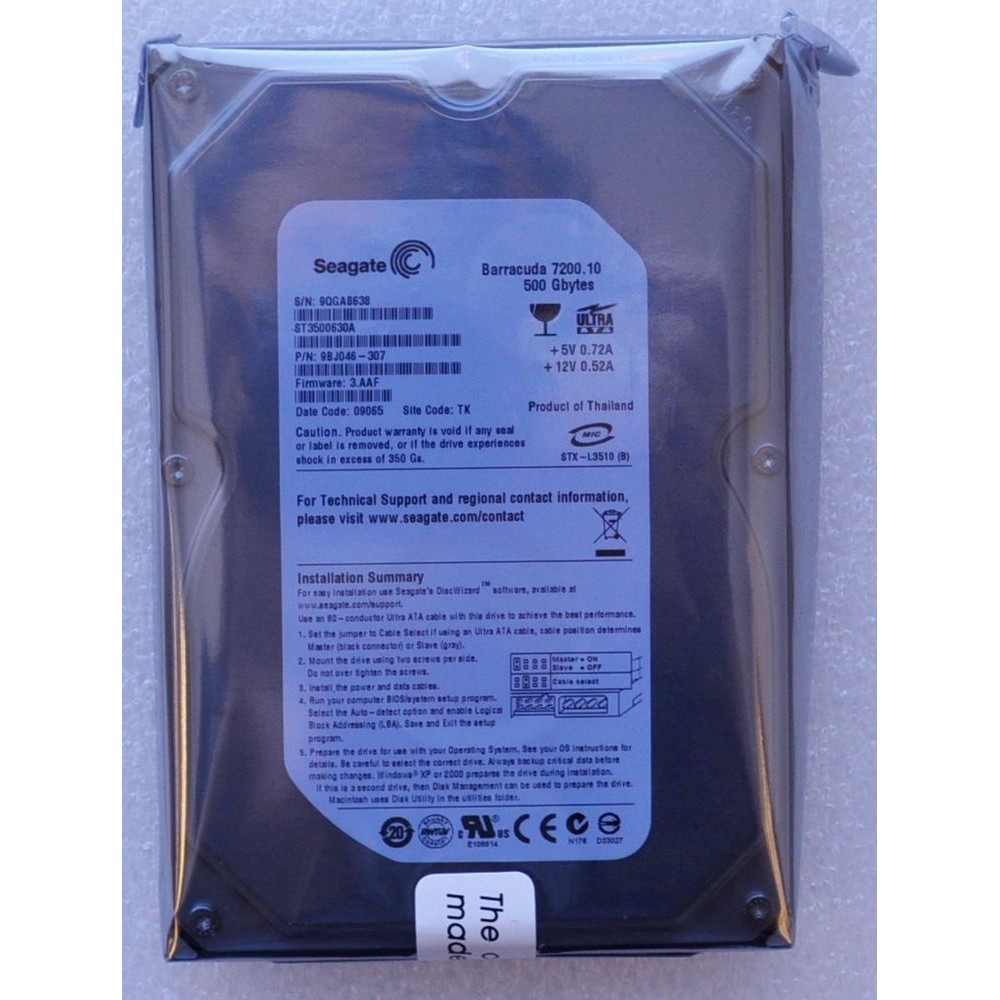Ổ cứng máy tính HDD 500gb Seagate, bảo hành 2 năm | BigBuy360 - bigbuy360.vn