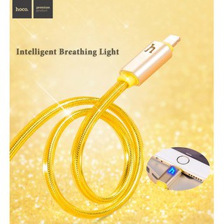 Cáp Iphone Lightning Hoco UPL12 đèn LED hỗ trợ báo đầy pin