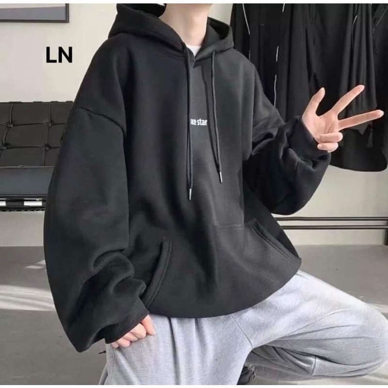 Áo hoodie nỉ cotton peace LN12