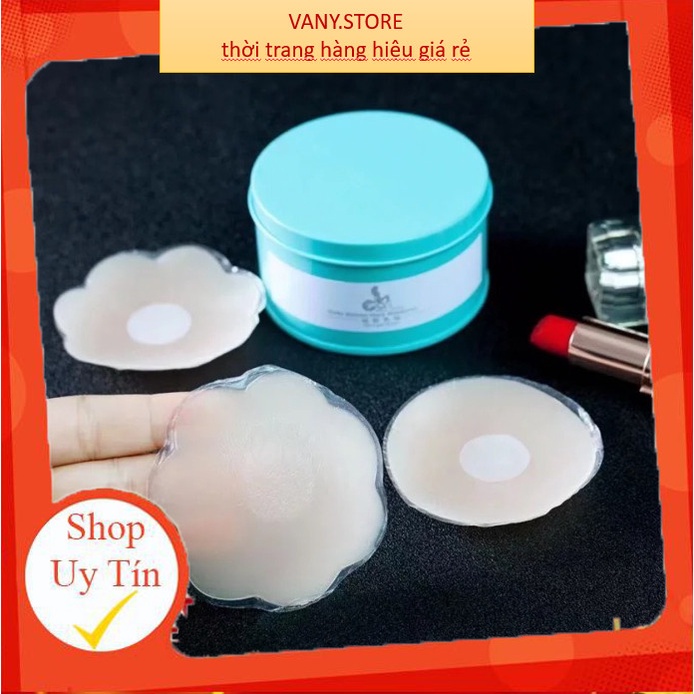 Miếng Dán Ngực Nữ ❤️FREESHIP❤️ Hộp 5 đôi dán ti siêu mỏng mềm mại mã B02