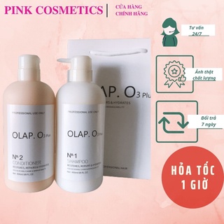 Bộ dầu gội xả mềm mượt phục hồi tóc olap o3 plus