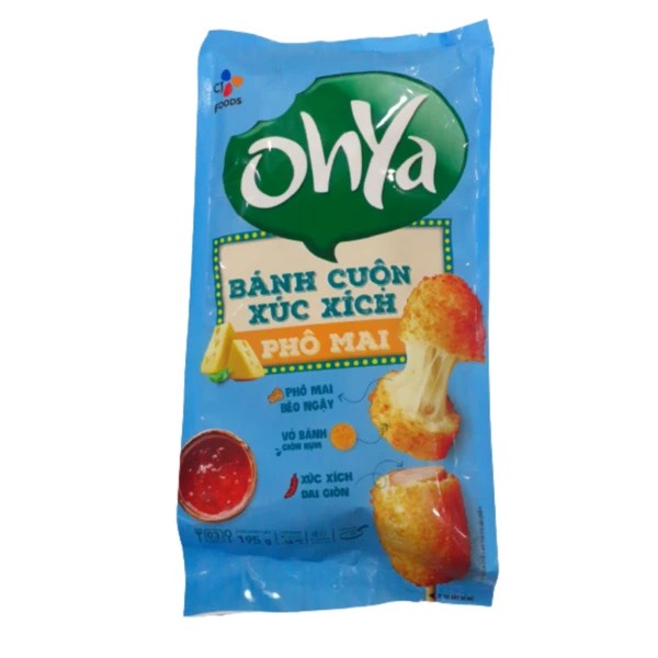 Bánh cuộn xúc xích phomai CJ 195gr