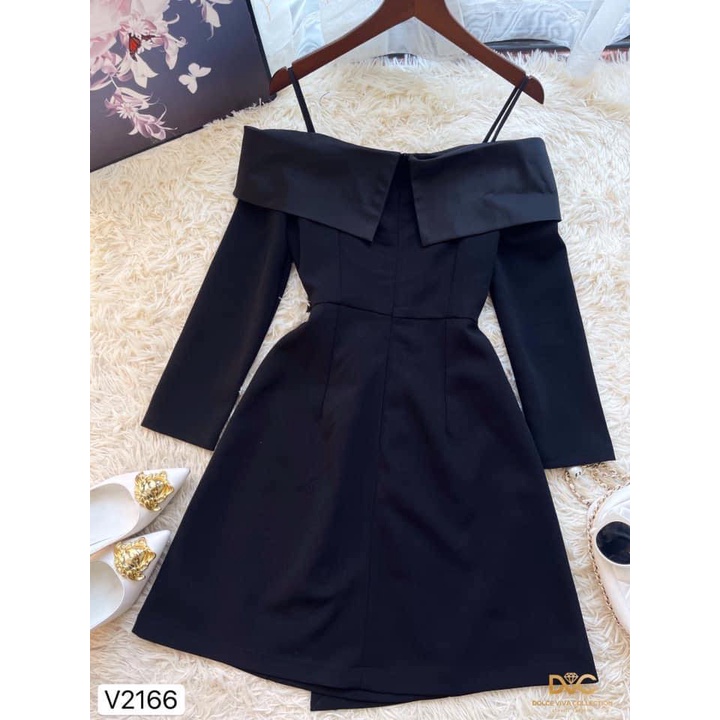 VÁY TRỄ VAI THIẾT KÉ V2166 - DOLCE VIVA COLLECTION PHÂN PHỐI CHÍNH THỨC