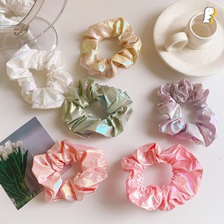 [Hàng có sẵn] Scrunchies thun cột vải dù Hologram