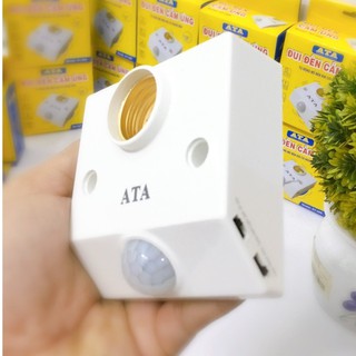 Đui đèn cảm ứng chuyển động có NÚt GẠT ATA AT-28S-Hàng chính hãng bảo hành 12 tháng
