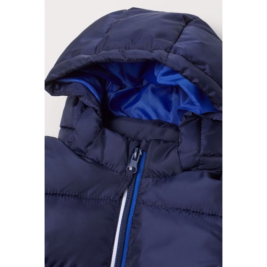 Áo khoác xanh ấm nhẹ cho bé trai săn sale China sz 9-12m