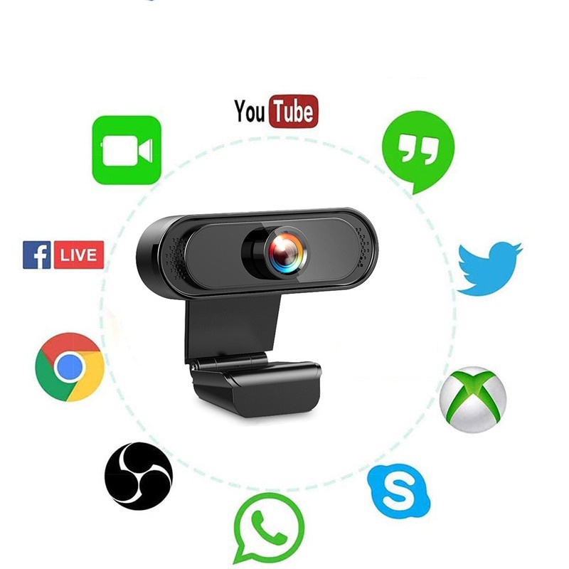 Webcam Máy Tính, Camera Có Mic 720p-1080p Cho Laptop Học Online Qua ZOOM, Trực Tuyến- Hội Họp -Gọi Video