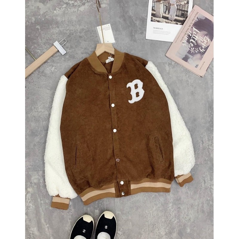 ÁO KHOÁC B NHUNG TĂM PHỐI TAY LÔNG | BigBuy360 - bigbuy360.vn