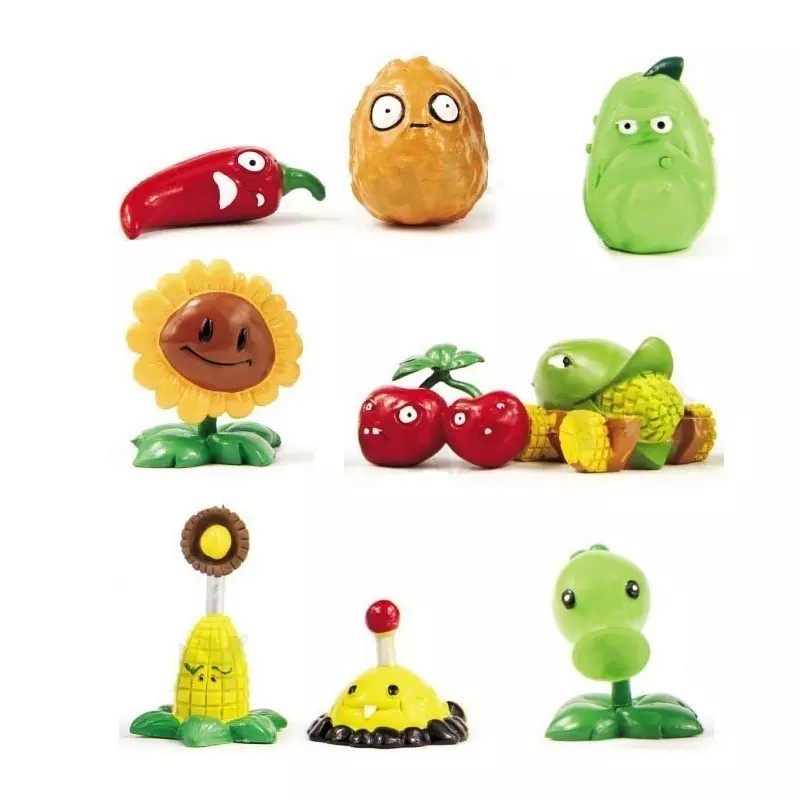 Tái sinh 16x Plants Vs Zombies Đồ Chơi Series Trò Chơi Vai Trò Hình Màn Hình Đồ Chơi NHỰA PVC-quốc tế-zalc