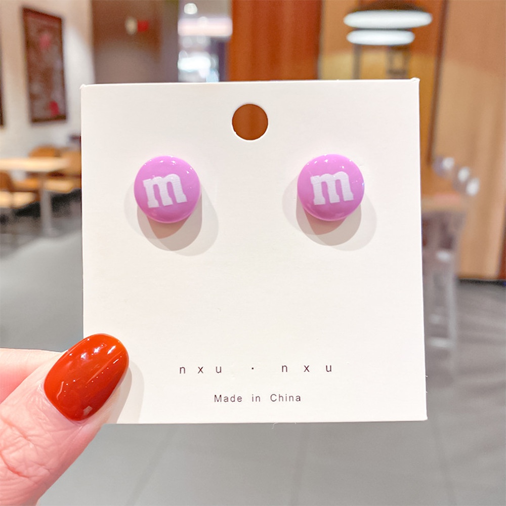 Bông Tai Bạc 925 Hình Tròn Mini Dễ Thương Cho Nữ