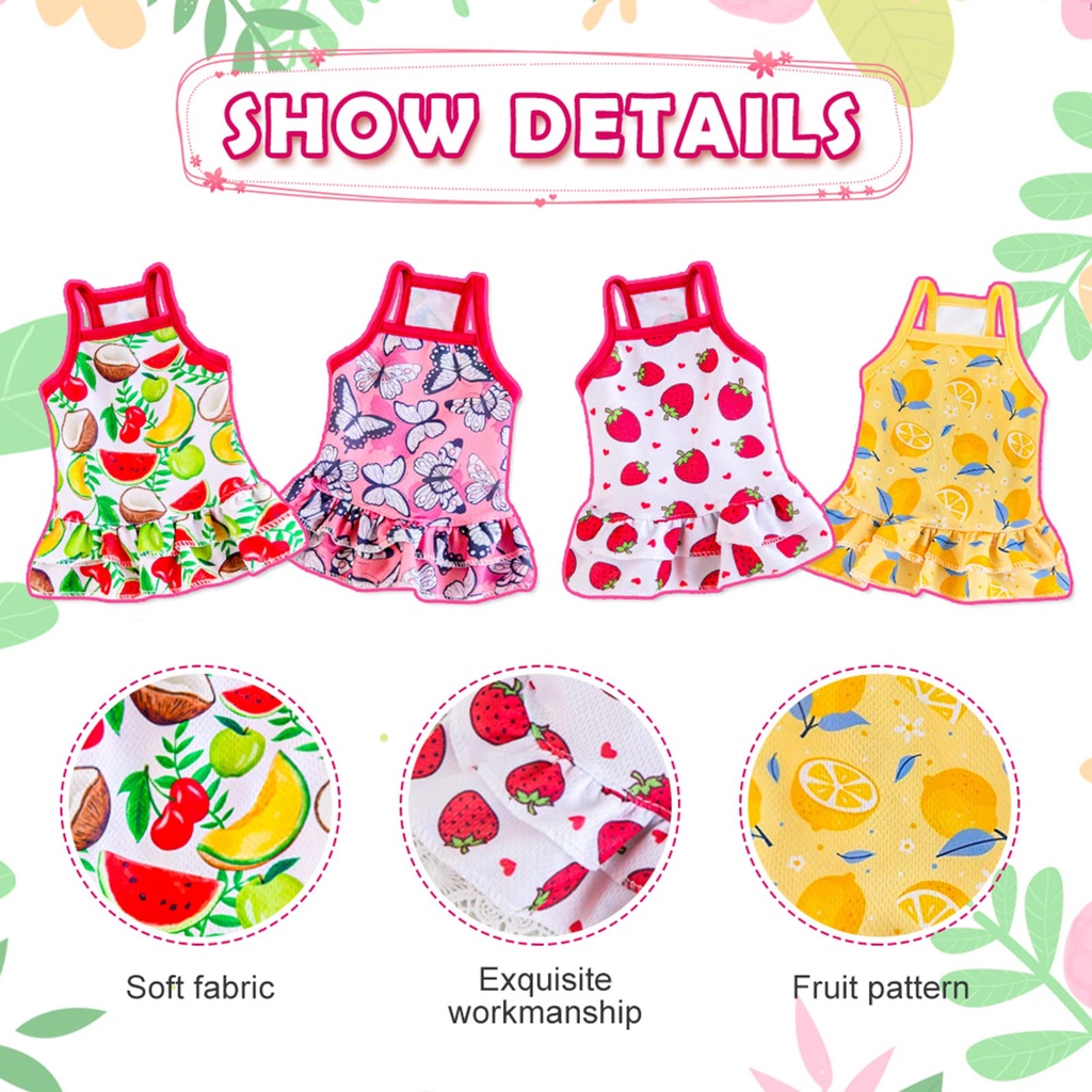 Đầm thời trang mùa hè xinh xắn dành cho cún cưng