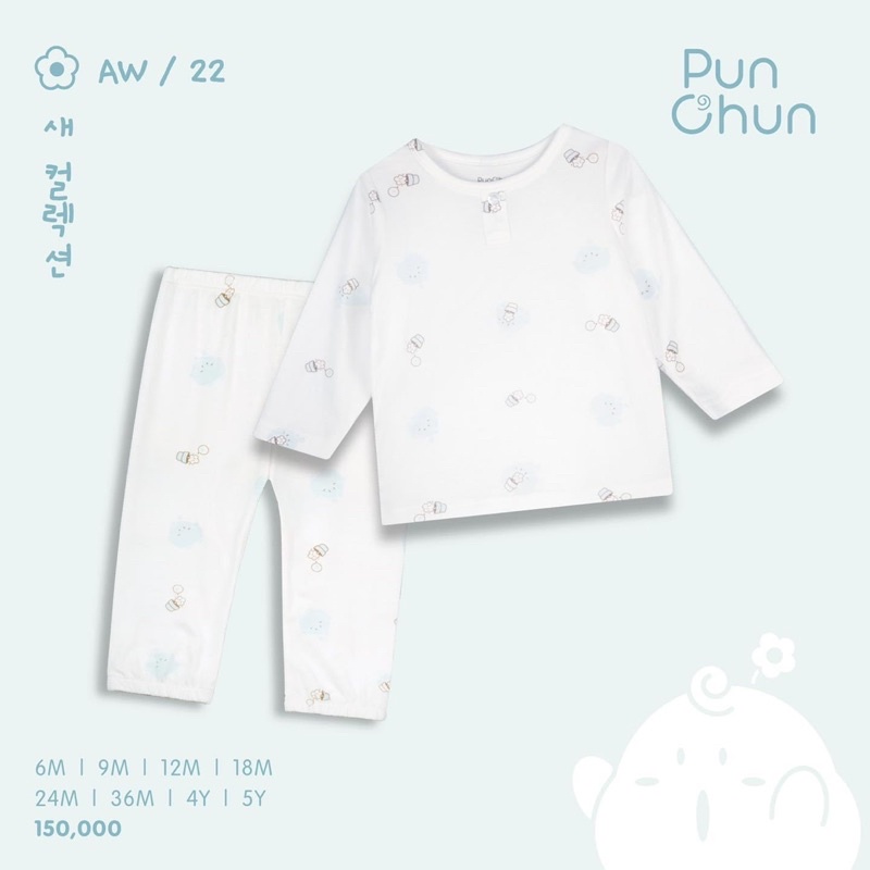 Punchun Bộ dài tay punchun cổ trụ AW2022D05