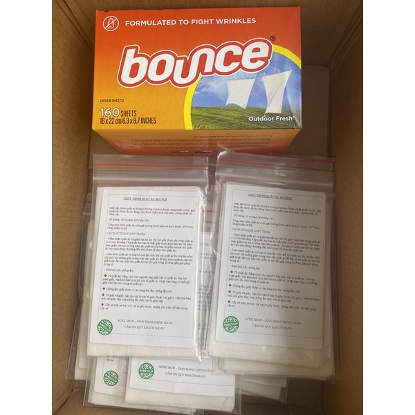 Giấy thơm quần áo Bounce