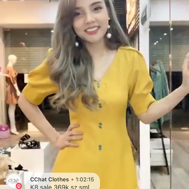 💕🌺🌺váy vàng cúc xanh cchatclothes 💕🌺🌺
