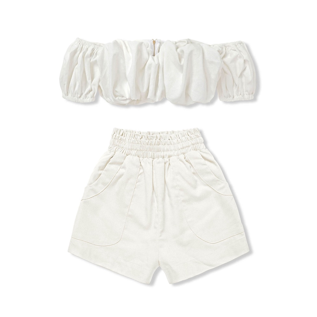 Set Nữ Áo Croptop Pumpkin , Chất Vải Kate Thoải Mái , WSD000403 ,SOMEHOW