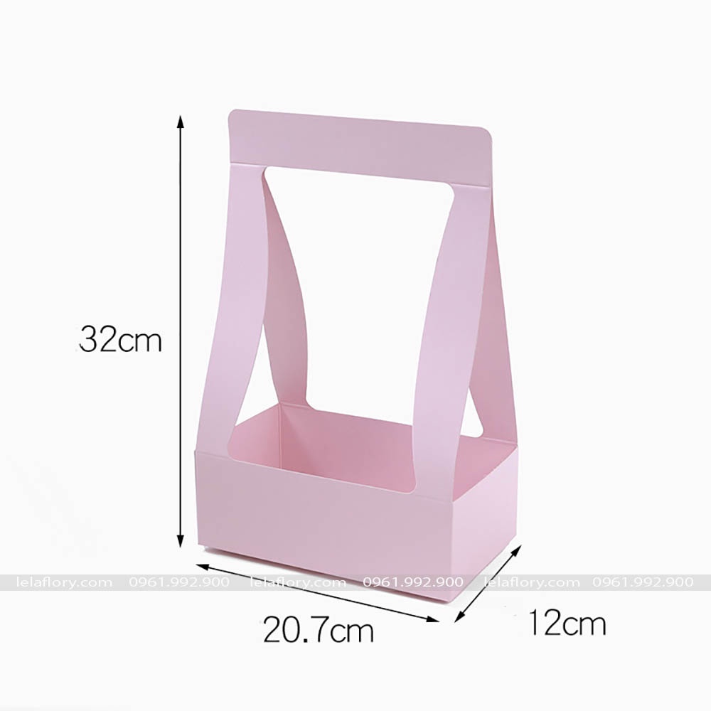 Túi giấy cắm hoa hình chữ nhật (1 chiếc) - THH0065