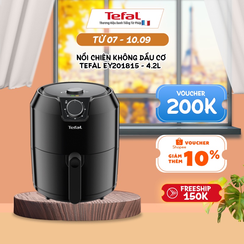 [Mã ELTEFAL09 giảm 5% đơn 500K] Nồi chiên không dầu Tefal EY201815 4.2L