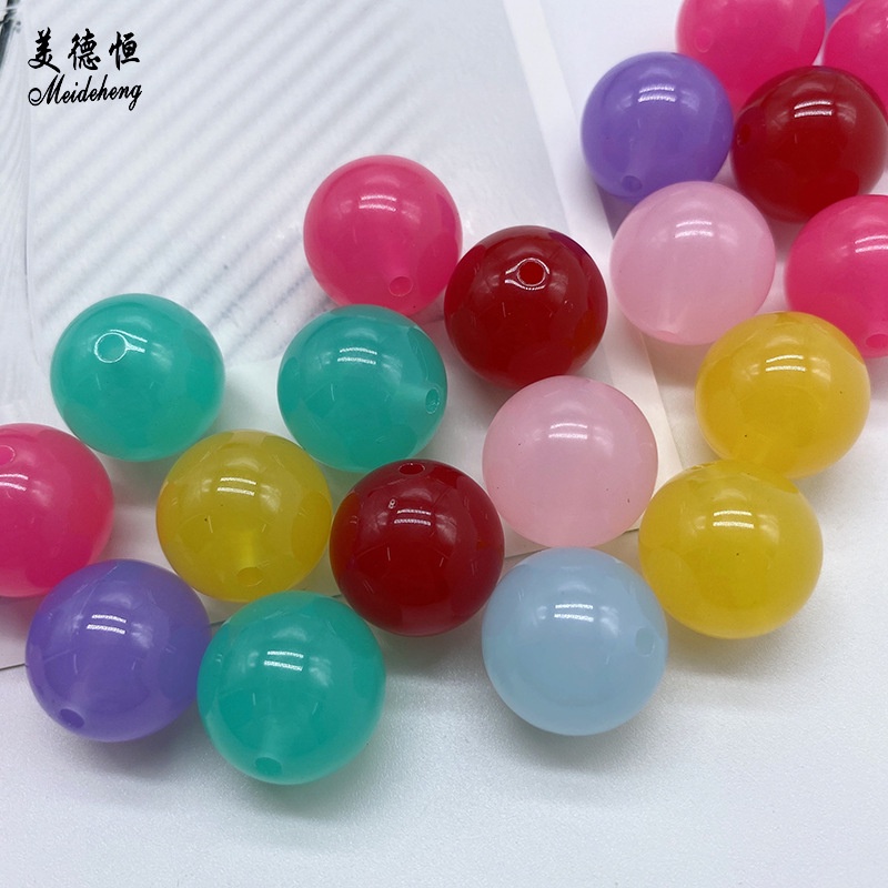 (20 - 40 Hạt)Hạt Nhưaj Size 6Mm, 8Mm, 10Mm, 12Mm, Nguyên Liệu Làm Trang Sức Cổ Trang, Nguyên Liệu Diy, Thủytinh
