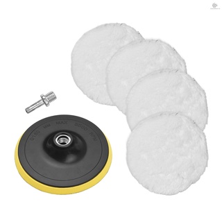Set 6 miếng đệm đánh bóng 6 inch gắn máy khoan m14