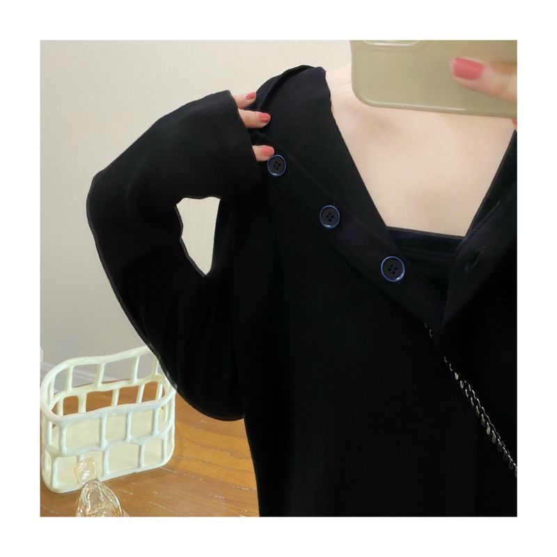 Jiashucheng Áo Hoodie Dáng Rộng Plus Size Thời Trang Xuân Thu Cho Nữ