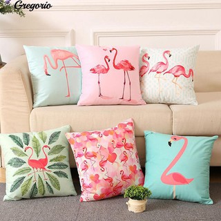 Áo gối trang trí sofa hình con hồng hạc kích thước 18 inch