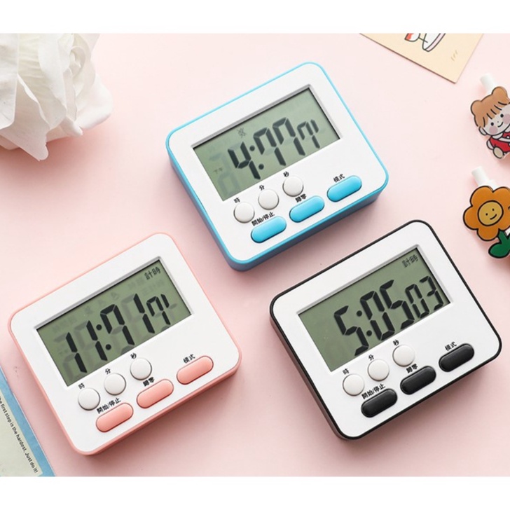 Đồng hồ bấm giờ, đếm ngược để bàn âm báo to, đồng hồ mini chạy bằng pin, Lame.Store