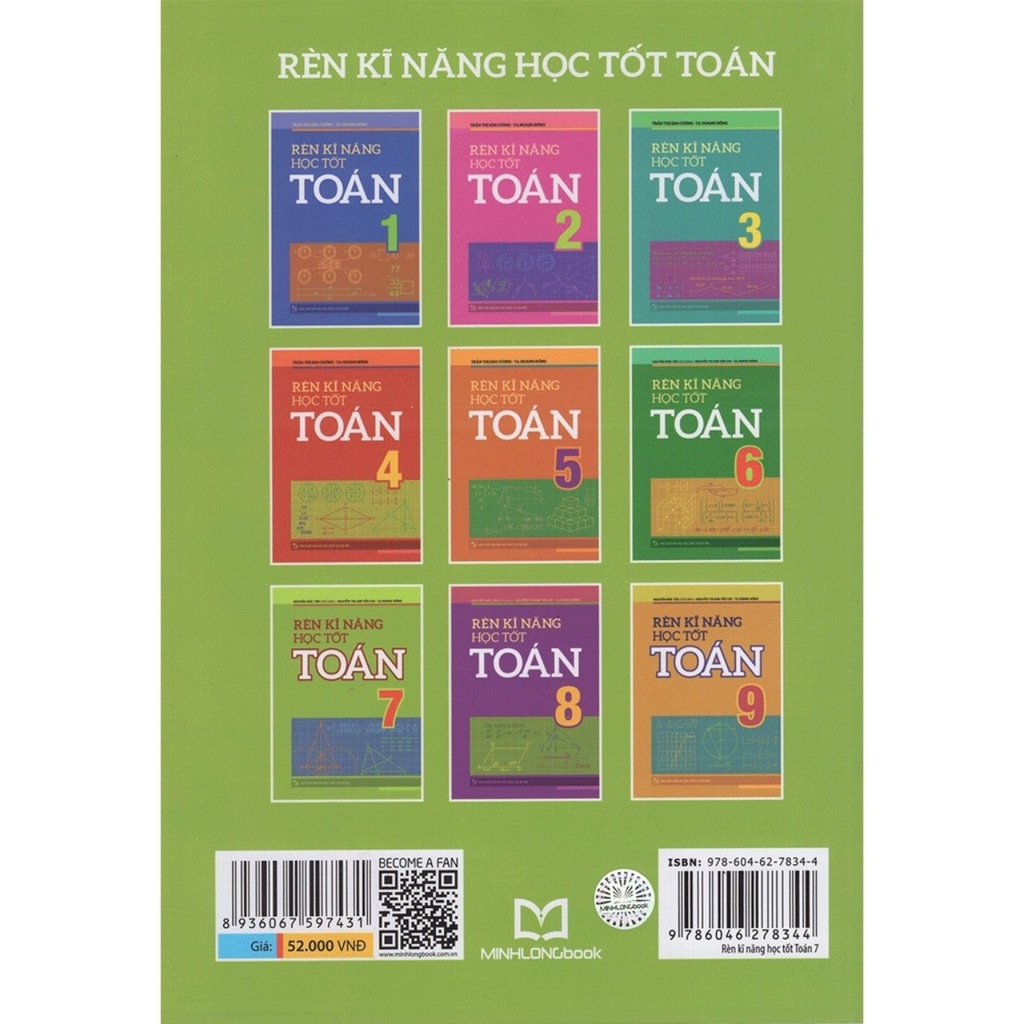 Sách: Rèn Kĩ Năng Học Tốt Toán 7 - TSTRH