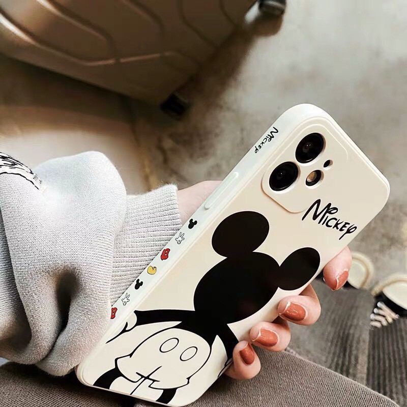 Ốp Lưng Iphone Mickey Tosat Good Luck  Cạnh Vuông In Hình Viền 6/6plus/7/7plus/8/8plus/X/Xsmax/11/12/max/plus/Promax