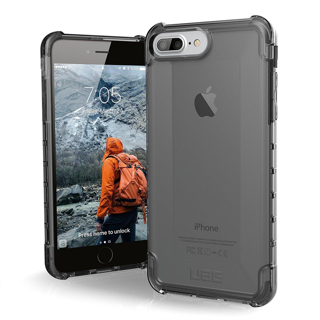 Ốp lưng iPhone 8 Plus/ 7 Plus / 6 Plus UAG Plyo(Xám khói)