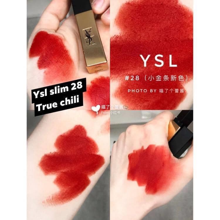 Son Y.SL The Slim 32 Rouge Rage - 28 True Chili - 30 Nudest Protest - Slim Glow Matte 212 - 110 - 21 - 17 Nude Antonym -