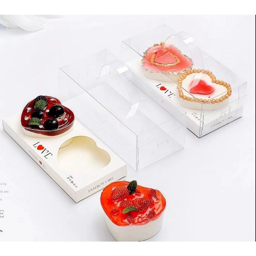 hộp meka đựng bánh kem [FREESHIP❤️] combo 5 HỘP TIM đựng bánh sinh nhật