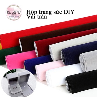 [Kesoto] Mặt sau Tấm tự dính Velvet Velour Craft Sticker Màu đỏ