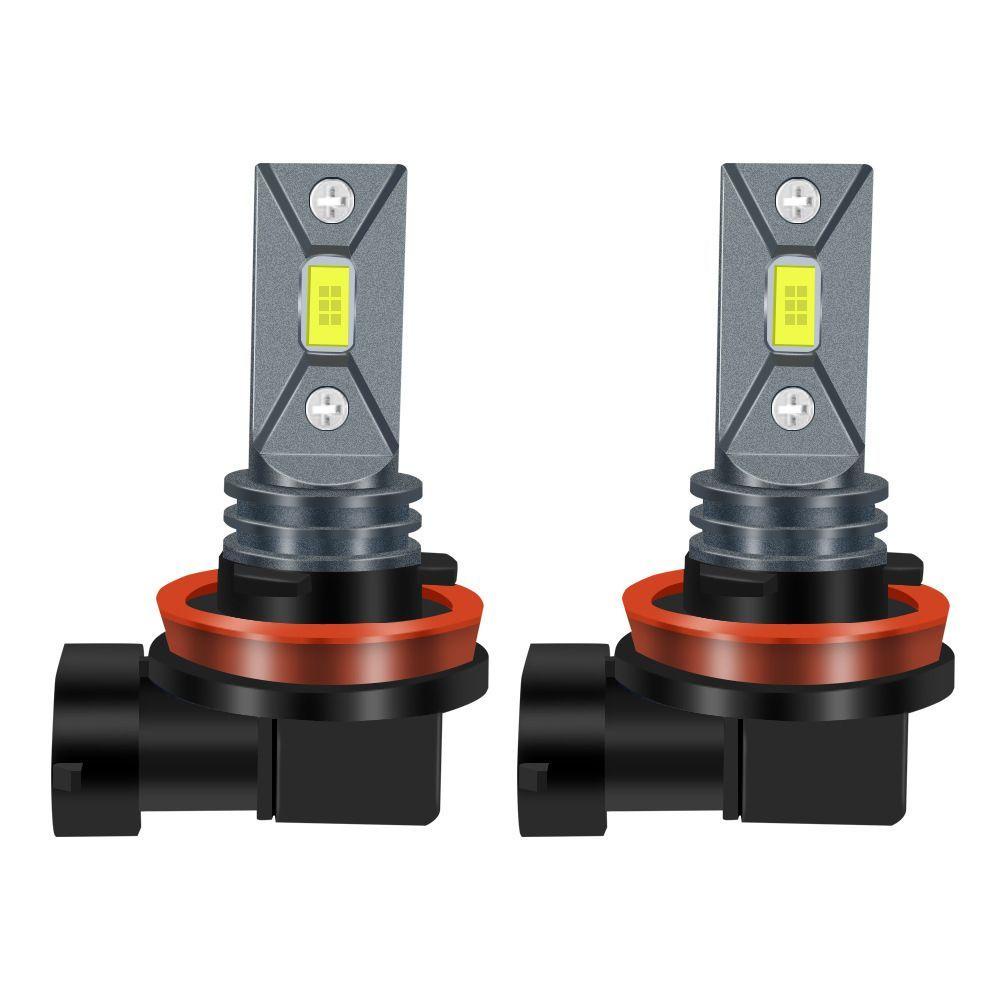 BTLIMER Bộ 2 Bóng Đèn Pha Sương Mù Siêu Sáng 80W 2525 COB H8 H7 H11 H4 9005 9006 DRL Cho Xe Hơi