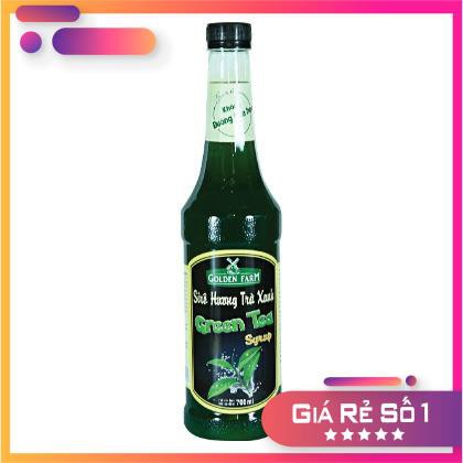 Siro trà xanh green tea syrup goldden farm 100ml ( chiết từ 520ml)