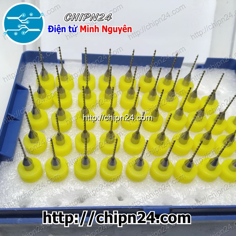[2 CÂY] Mũi khoan mạch in CNC 0.7mm (Mạch điện tử, PCB)
