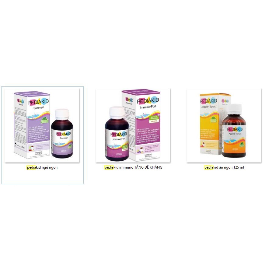 Pediakids nội địa Pháp 125ml