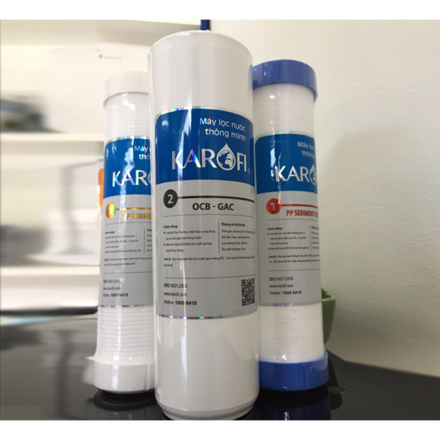 Bộ lõi lọc nước 123 karofi