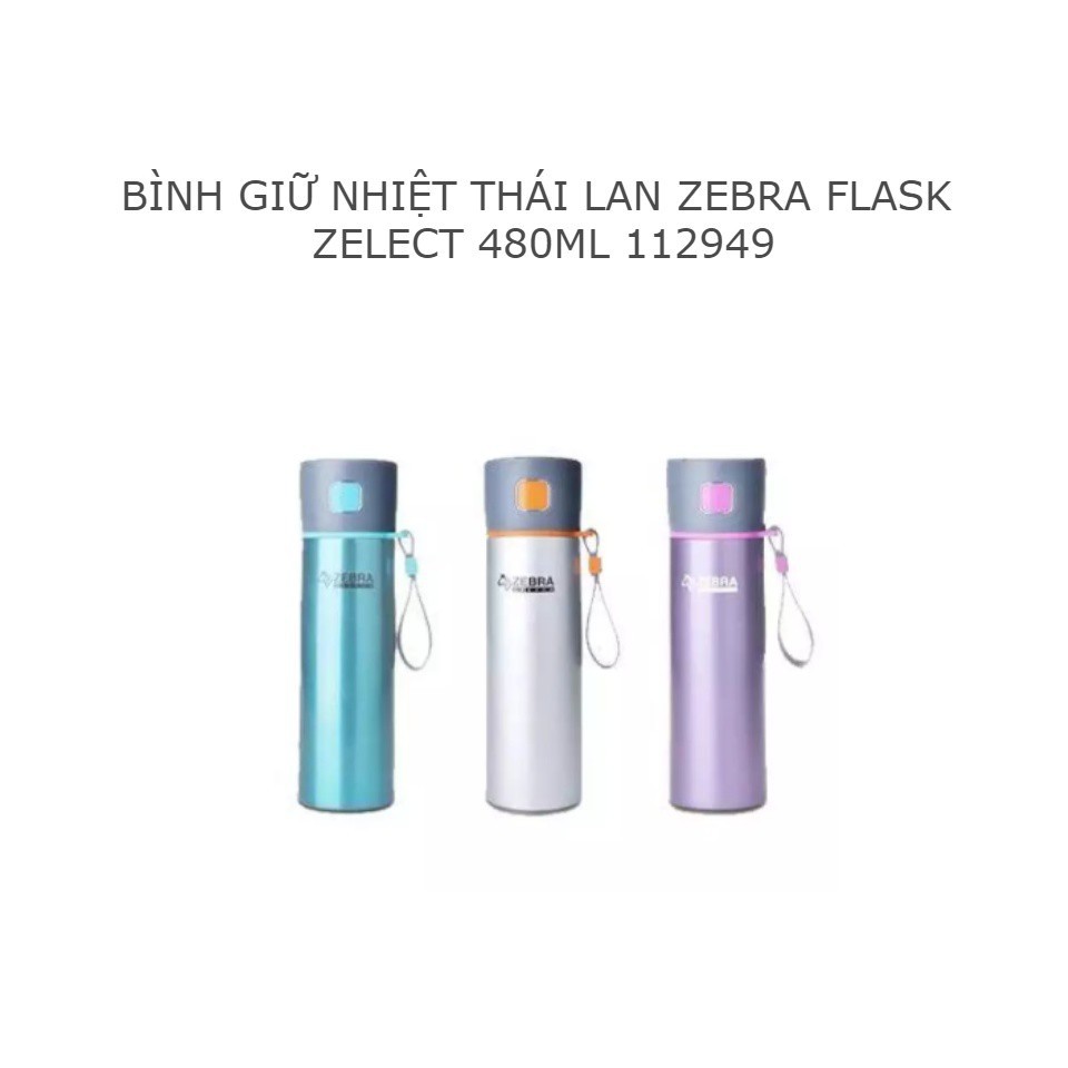 Bình Giữ Nhiệt ZEBRA 480ml 112949 Inox 304 Thái Lan