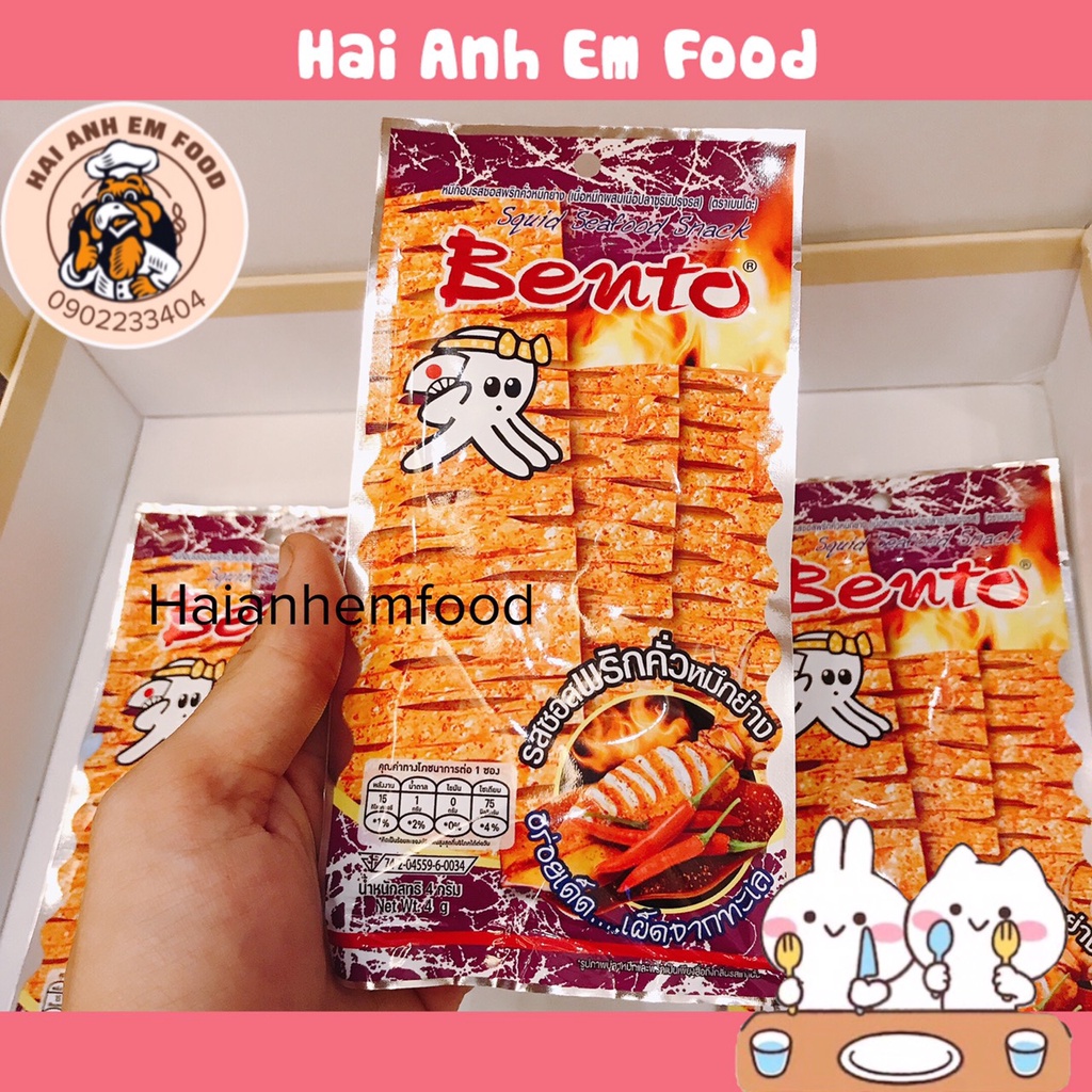 Gói mực Bento Thái Lan Siêu Cay Đủ 3 Màu |gói 6g|