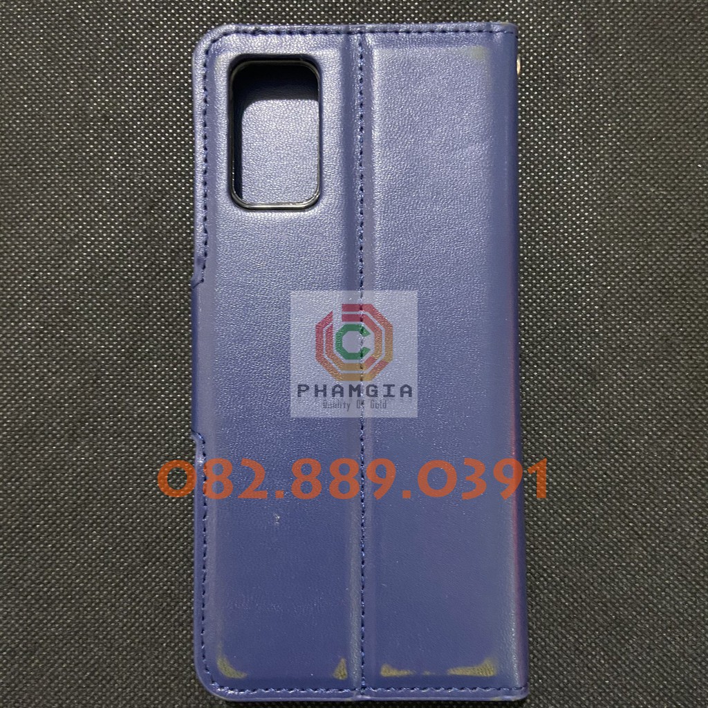 Bao da Samsung A02S / A03s cao cấp, da mịn, có ngăn đựng thẻ siêu tiện lợi