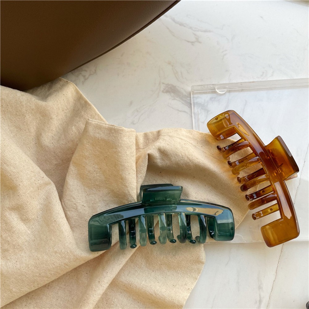 Kẹp Tóc Acrylic Trong Suốt 10cm Phong Cách Hàn Quốc
