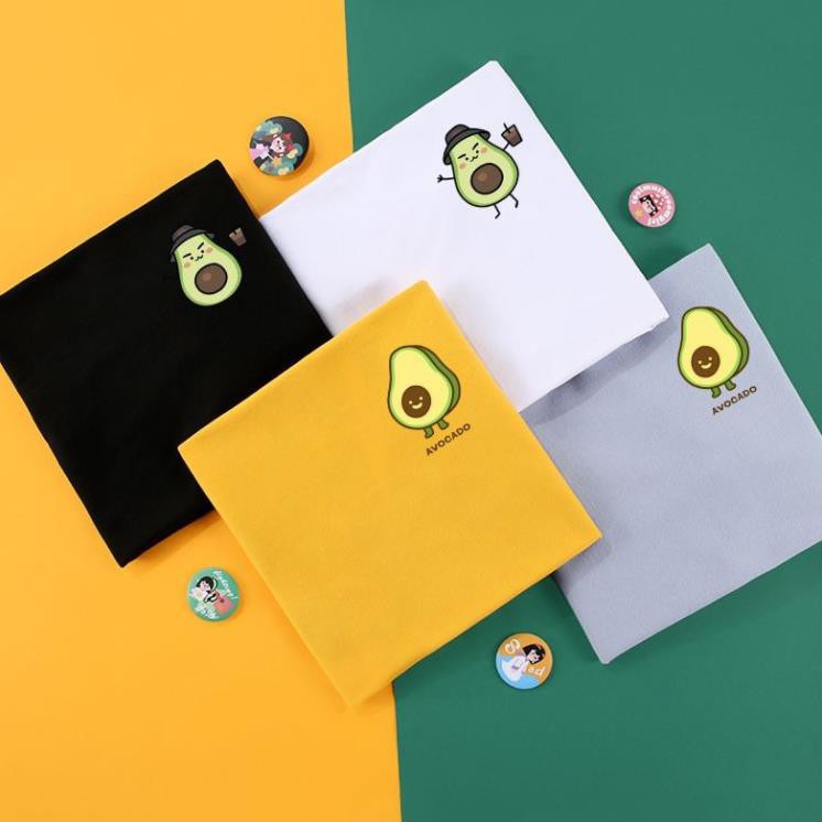 [Hàng Xịn, Giá Tốt] Áo Thun Nữ Tay Ngắn Unisex Nam Nữ Icoin Trái Bơ - Unisex - Cotton - Mã AT014