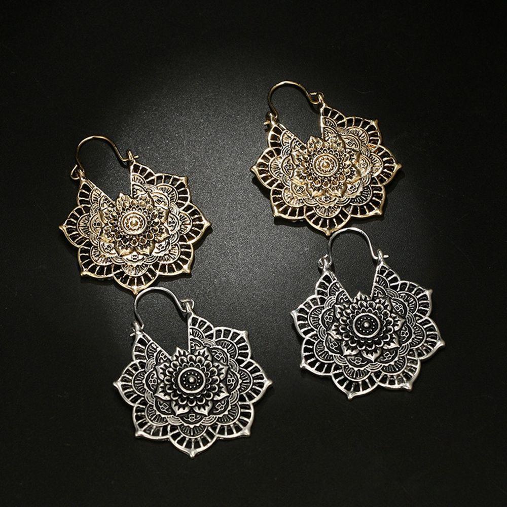 Bông Tai Hoa Văn Mandala Thời Trang