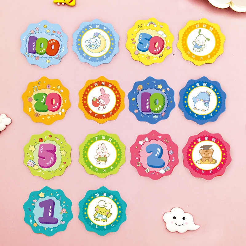 Set 100 Thẻ Bài Đồ Chơi Hình Hoa Sáng Tạo Cho Bé