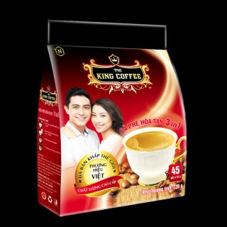 CÀ PHÊ HÒA TAN THƠM NGON ĐẬM ĐÀ 24 GÓI KING COFFEE