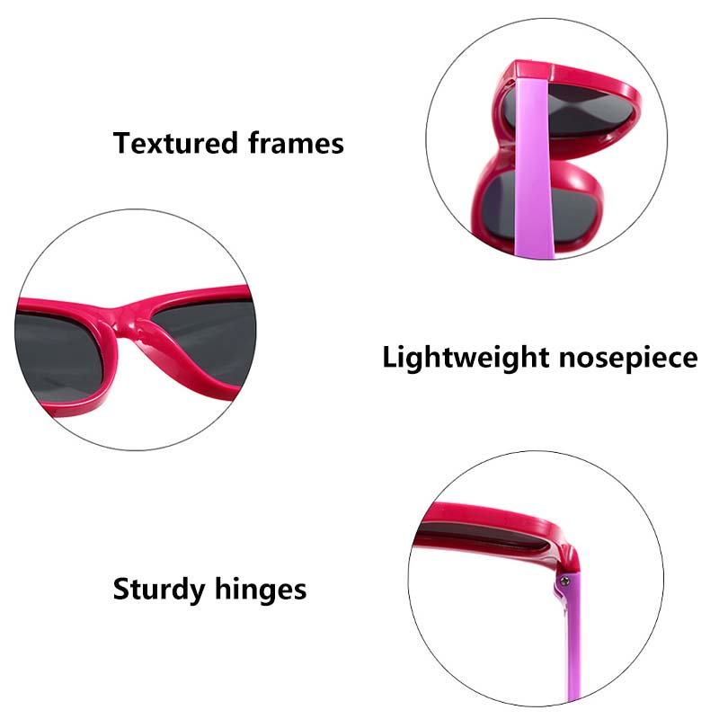 Kính Mát Tròn Phân Cực Chống Tia UV400 JP5 Bằng Silicone An Toàn Cho Bé