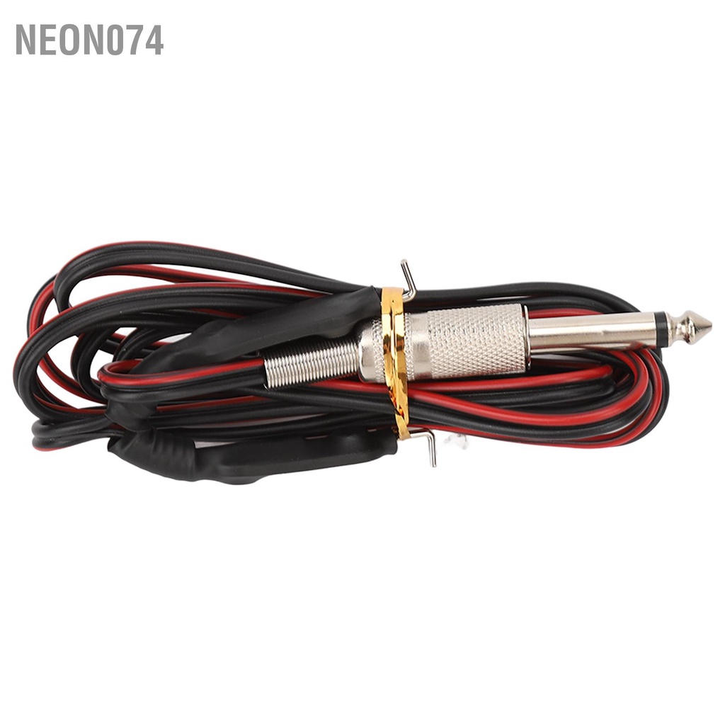 Neon074 Dây Kẹp Hình Xăm 5.6ft Máy Silicone Chuyên Nghiệp Phụ Kiện cho Nguồn Điện