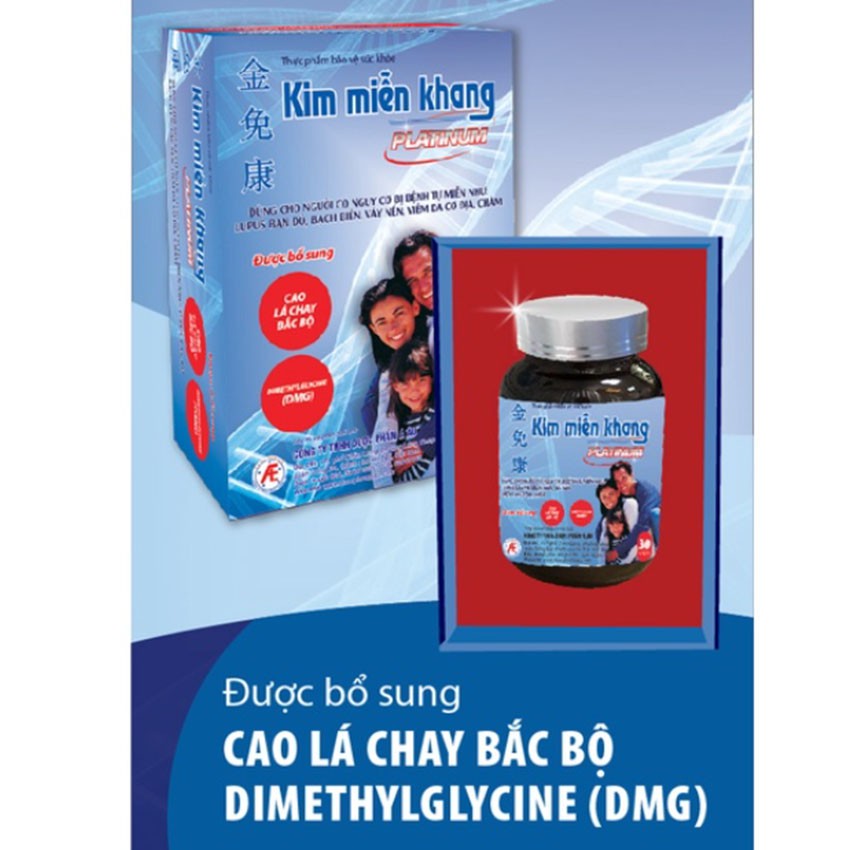 Kim Miễn Khang Platinum giúp giảm nguy cơ tiển triển &amp; mắc các bệnh tự miễn do sức đề kháng kém 30 viên - Cvspharmacy