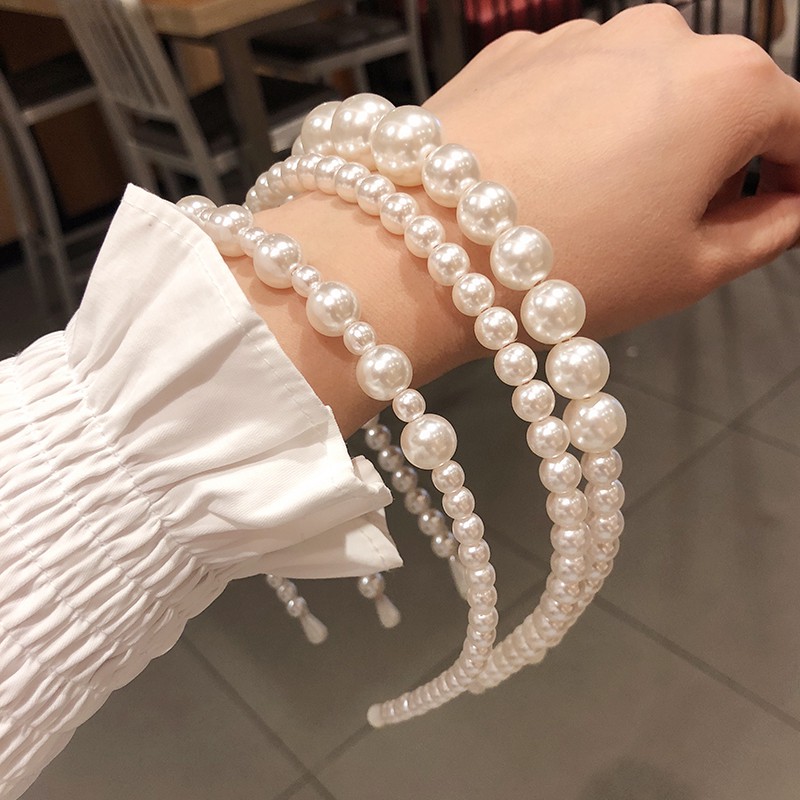 Cài Tóc Đính Ngọc Trai Nhân Tạo Phong Cách Cổ Điển Ngọt Ngào Cho Nữ